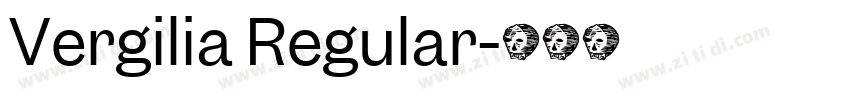 Vergilia Regular字体转换